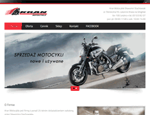 Tablet Screenshot of kranmotocykle.pl